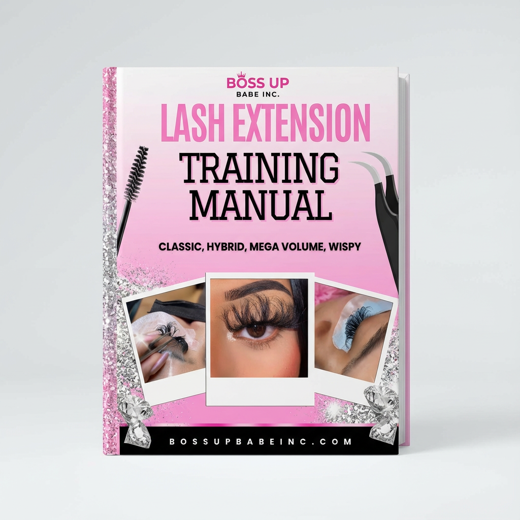 Professional Lash Extension Training Manual - Complete Guide to Classic, Hybrid & Volume Lashes