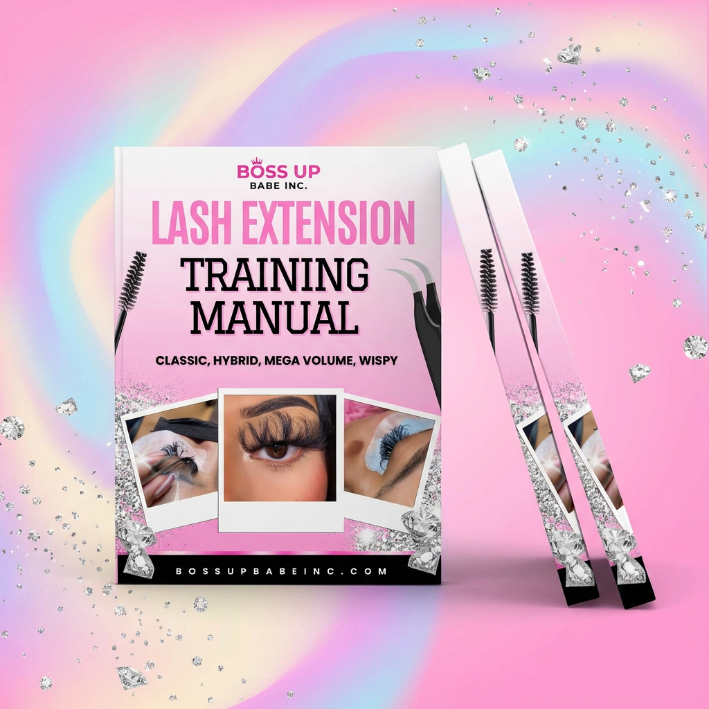 Professional Lash Extension Training Manual - Complete Guide to Classic, Hybrid & Volume Lashes
